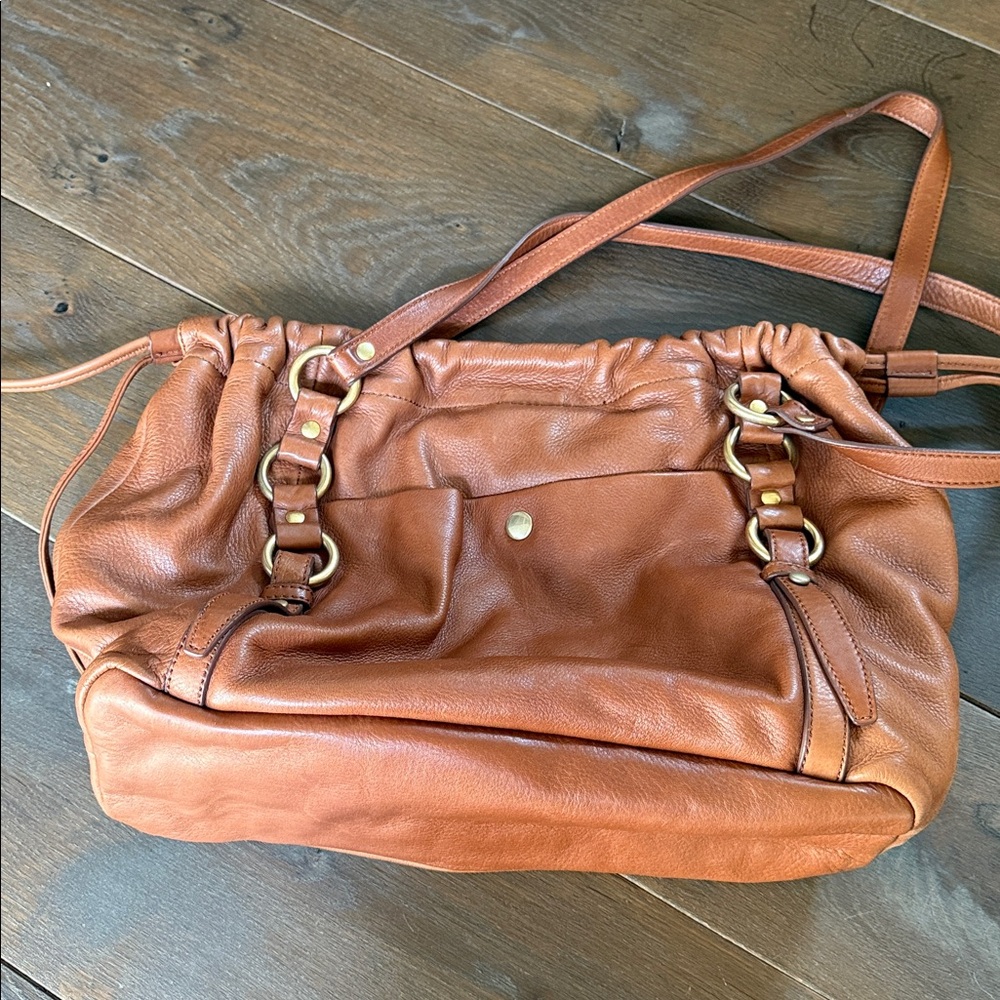 J. Crew Tan Leather Shoulder Bag 100% leather - Picture 11 of 12